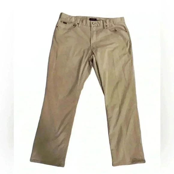 Polo Ralph Lauren Mens Khaki Pants36x30 Acutal size is 38x29 Bootcut - Picture 1 of 7